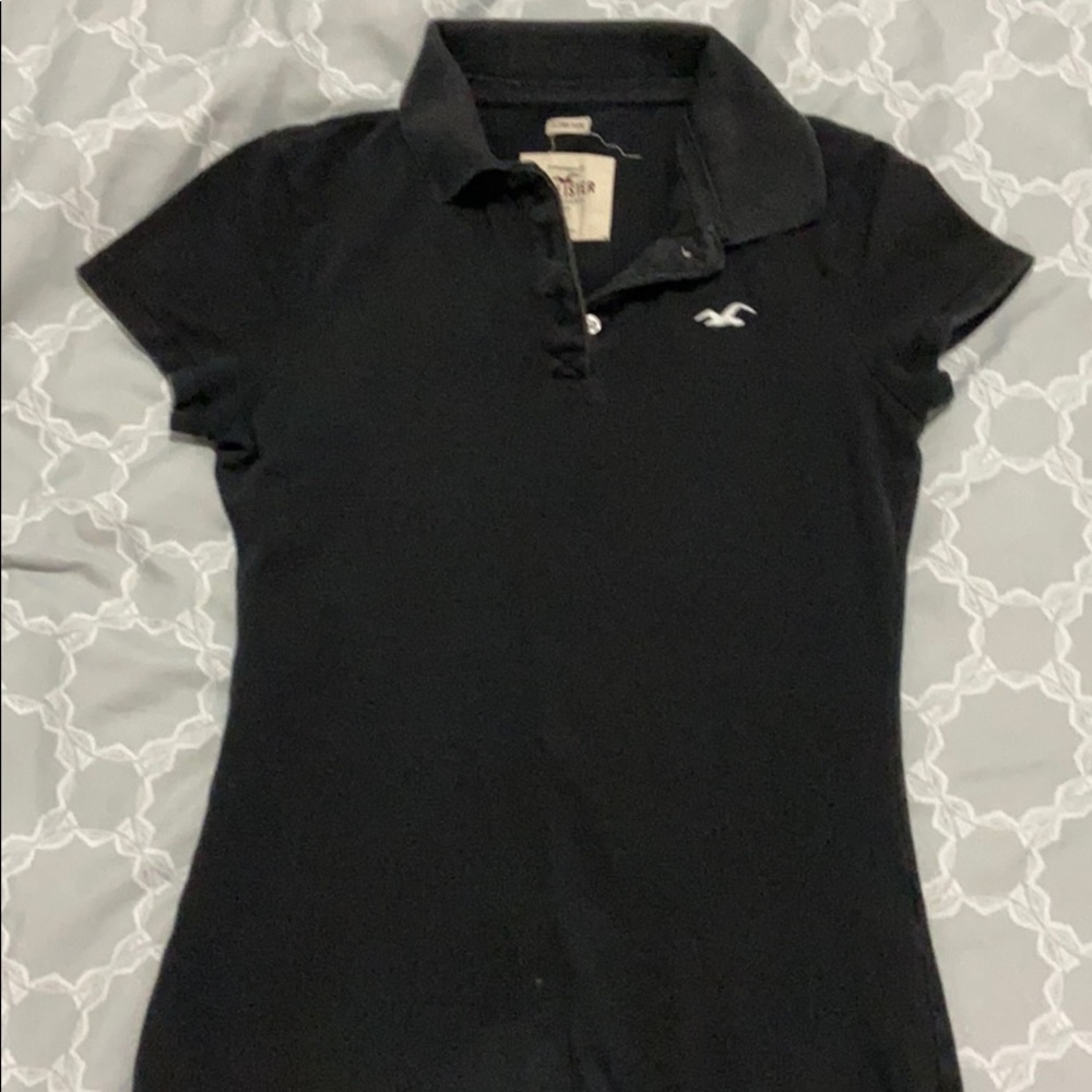 Hollister black polo